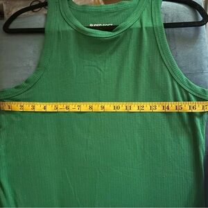 TORRID Green Ribbed Tank Top